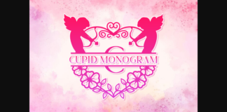 Cupid Monogram Font Poster 1