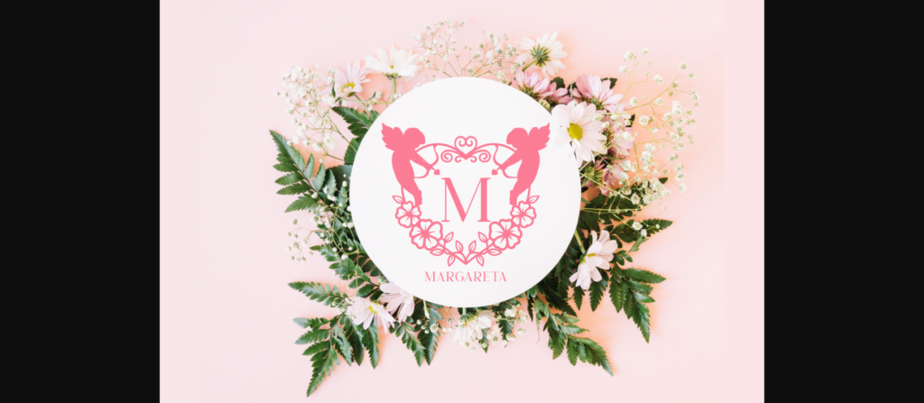 Cupid Monogram Font Poster 4