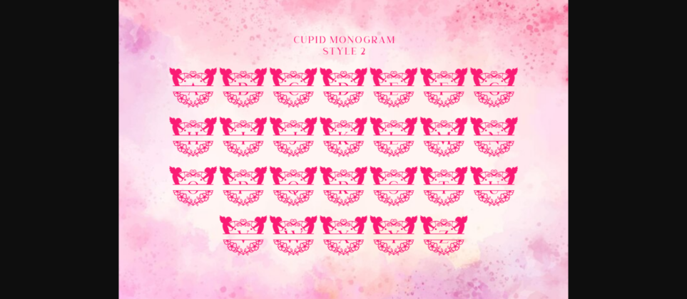 Cupid Monogram Font Poster 7