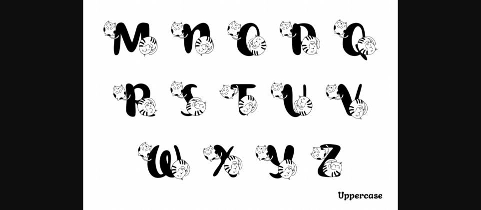 Cute Cat Font Poster 5