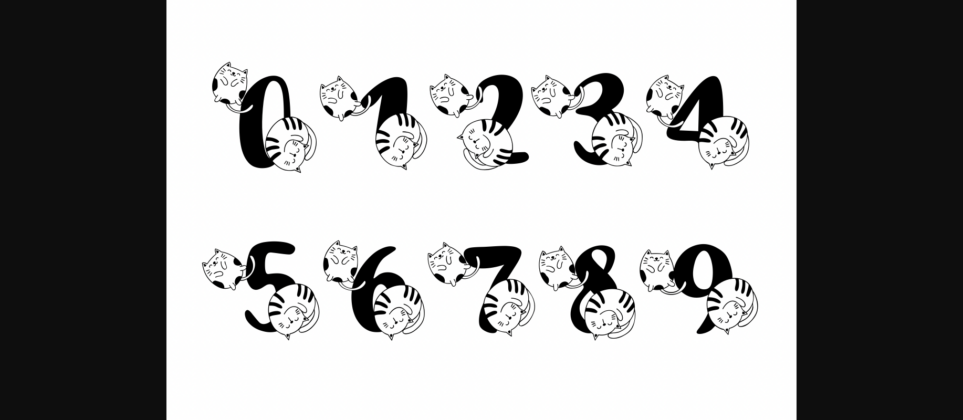 Cute Cat Font Poster 8