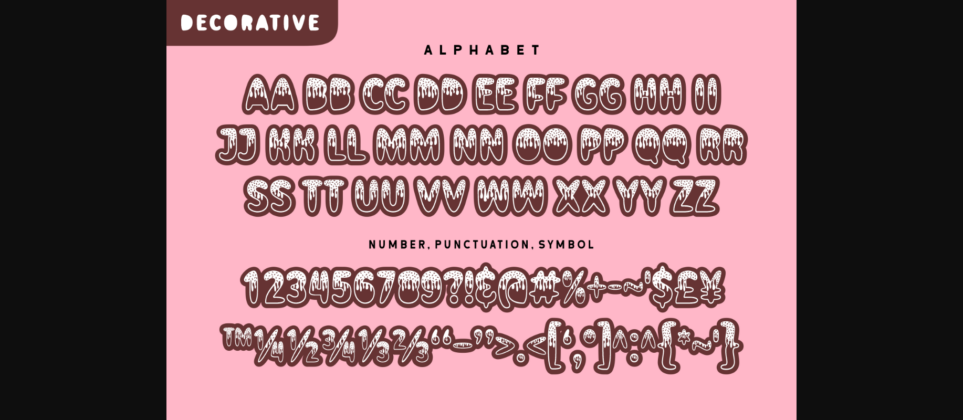 Cute Donut Font Poster 7