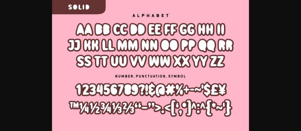 Cute Donut Font Poster 8