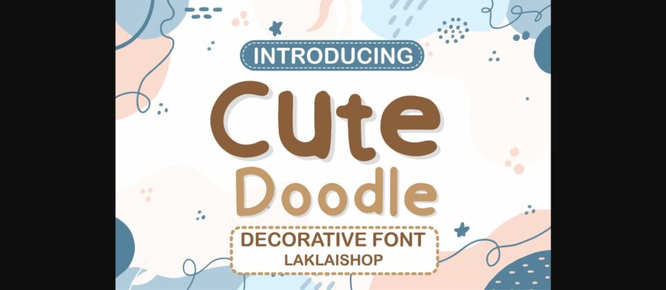 Cute Doodle Font Poster 3