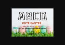Cute Easter Font Poster 1