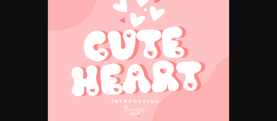 Cute Heart Font Poster 3