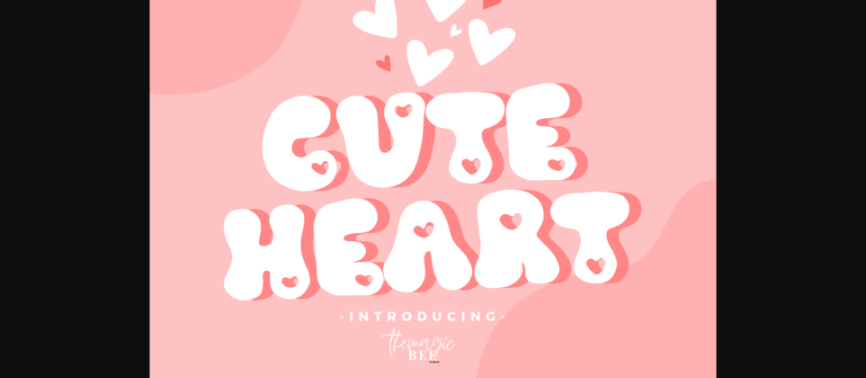 Cute Heart Font Poster 1