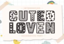 Cuted Loven Font Poster 1