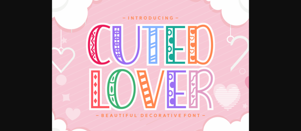 Cuted Lover Font Poster 3