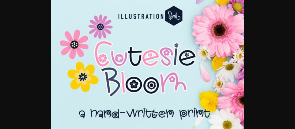 Cutesie Bloom Font Poster 3