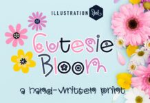 Cutesie Bloom Font Poster 1