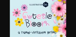 Cutesie Bloom Font Poster 1