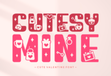 Cutesy Mine Font Poster 1