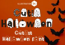 Cutie Halloween Font Poster 1