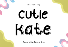 Cutie Kate Duo Font Poster 1