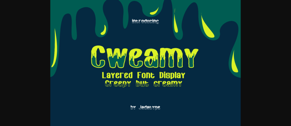 Cweamy Font Poster 3