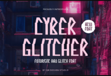 Cyber Glitcher Font Poster 1