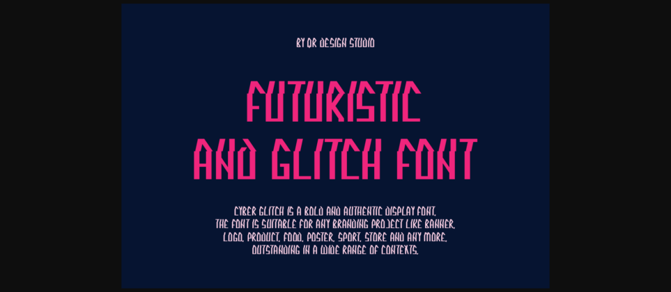 Cyber Glitcher Font Poster 4