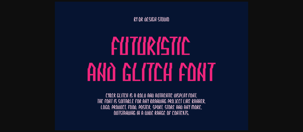 Cyber Glitcher Font Poster 2