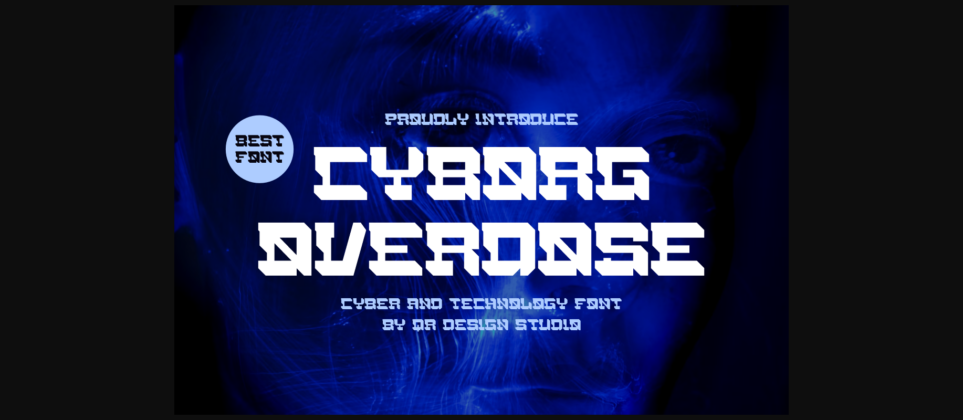 Cyborg Overdose Font Poster 3