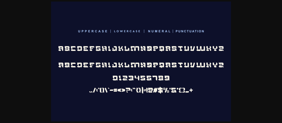 Cyborg Overdose Font Poster 7