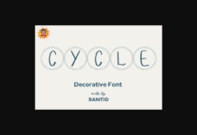 Cycle Font Poster 1
