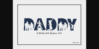 Daddy Font Poster 1