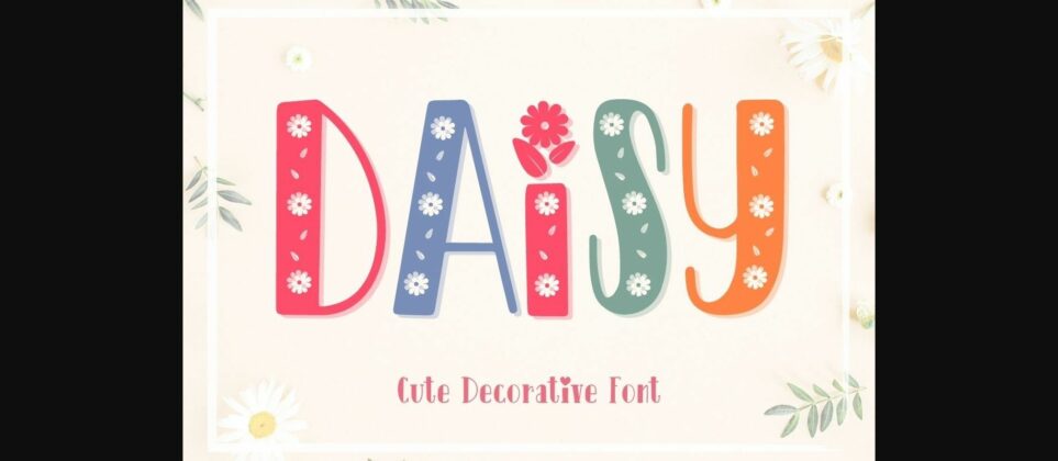 Daisy Font Poster 3