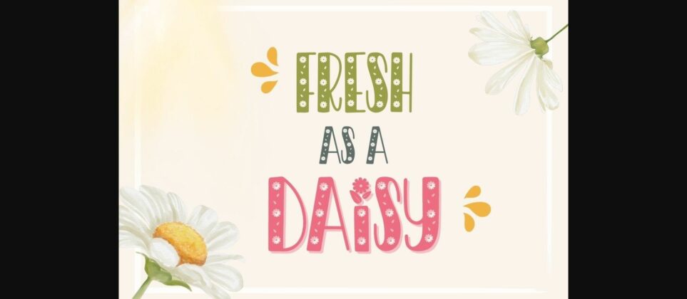 Daisy Font Poster 4