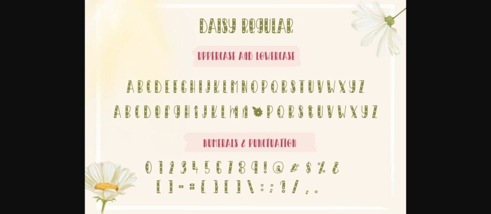 Daisy Font Poster 7