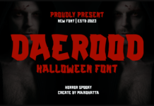 Daerood Font Poster 1