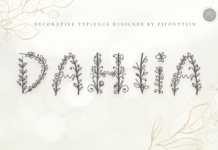 Dahlia Font Poster 1