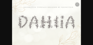 Dahlia Font Poster 1