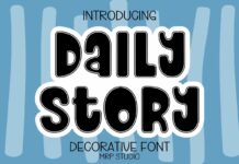 Daily Story Font Poster 1
