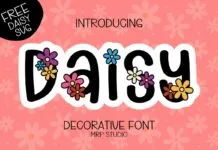 Daisy Font Daisy Font Poster 1