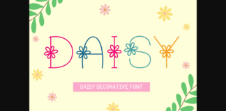 Daisy Font Poster 1