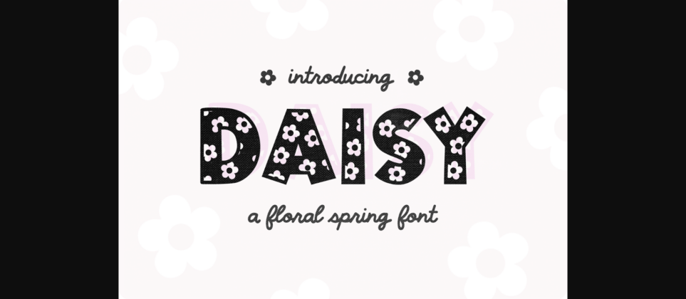 Daisy Font Poster 3