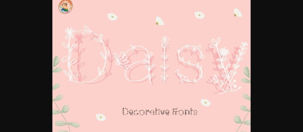 Daisy Font Poster 3