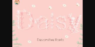 Daisy Font Poster 1