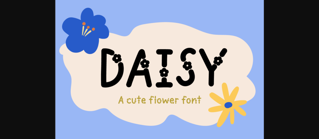 Daisy Font Poster 3