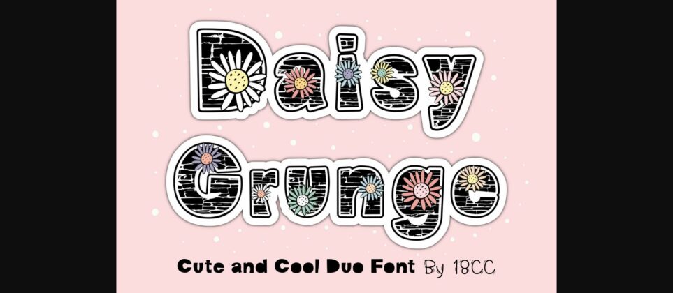 Daisy Grunge Font Poster 3