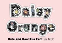 Daisy Grunge Font Poster 1