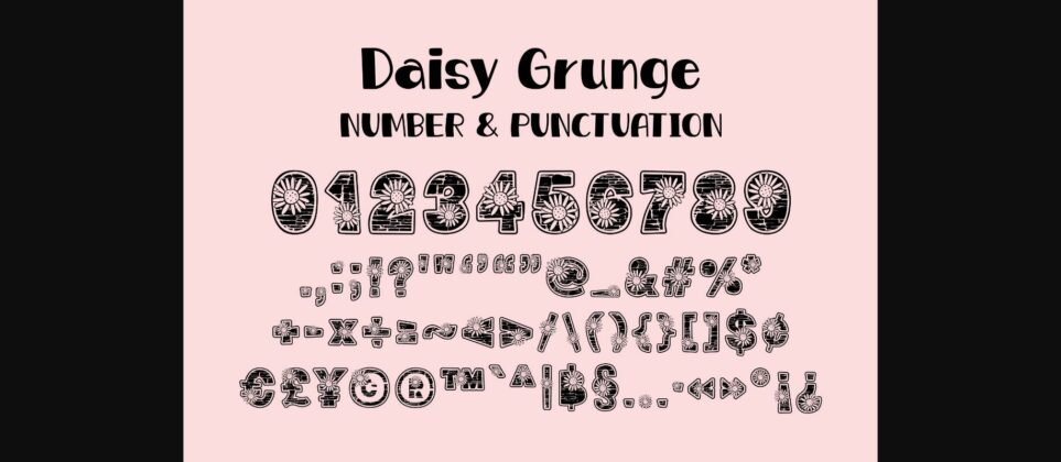 Daisy Grunge Font Poster 8