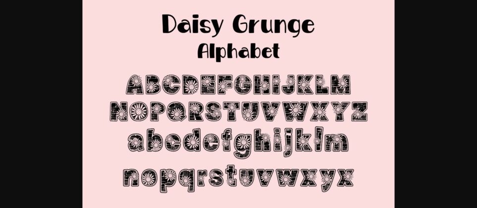 Daisy Grunge Font Poster 7