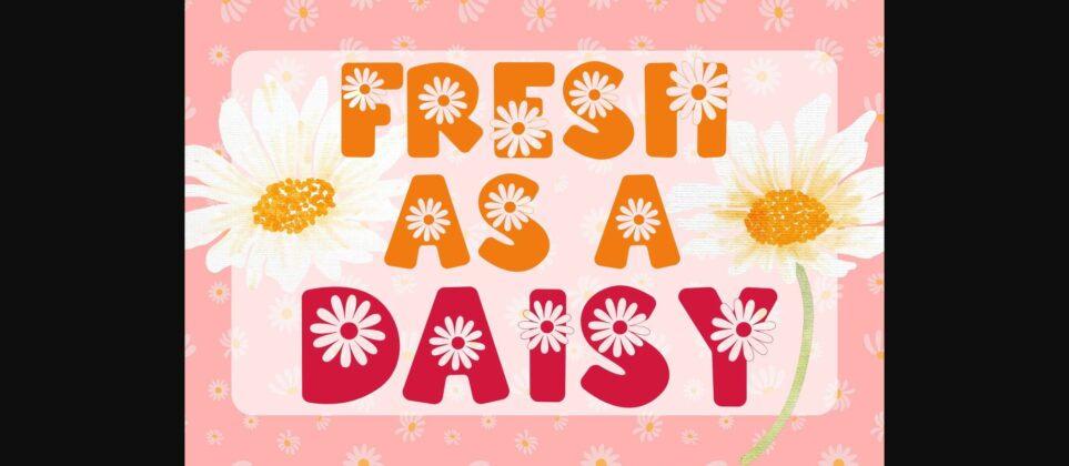 Daisy Love Font Poster 4