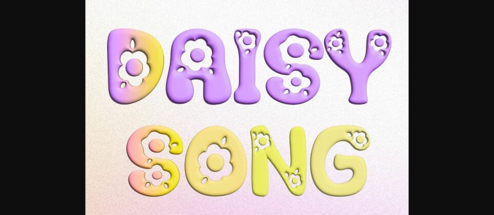 Daisy Song Font Poster 2
