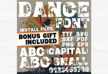 Dance Font Poster 1