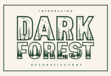 Dark Forest Font Poster 1