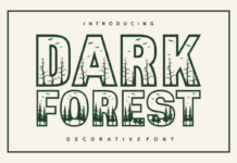 Dark Forest Font Dark Forest Font Poster 1