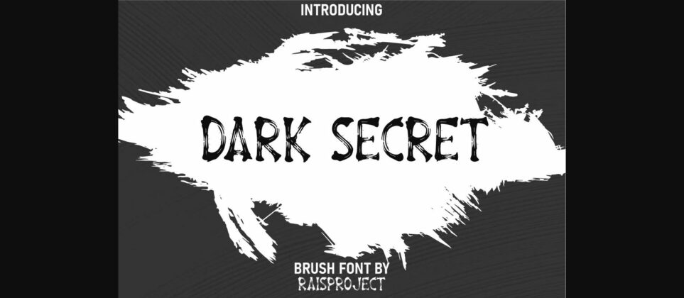 Dark Secret Font Poster 3